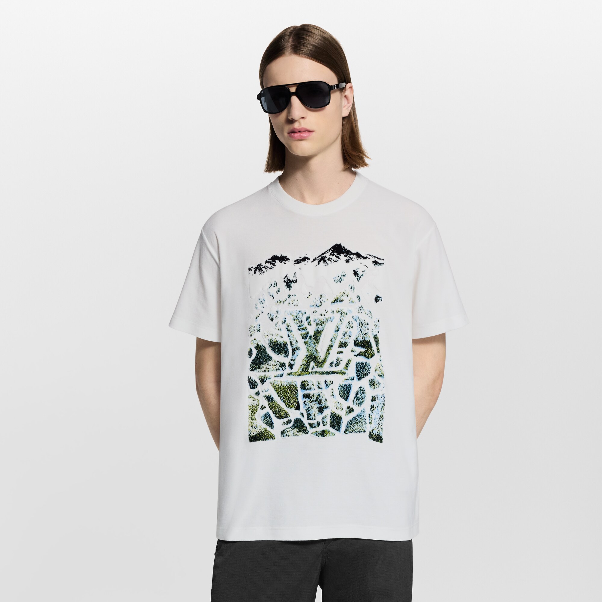 Velvet Jacquard Short-Sleeved T-Shirt - For Men 1AJCE6 | LOUIS VUITTON